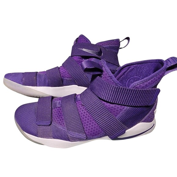 Nike LeBron Soldier XI Purple Size 15 Sneakers - Picture 4 of 7
